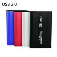 Handisen 2.5 Inch Aluminium External HDD Enclosure USB 2.0 ke SATA 2TB MAX Plug and Play Hard Disk Case Housing untuk