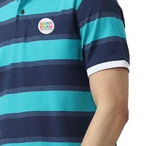2023 Wholesale 210 GSM Ribbed Collar <b>Striped</b> for Polo <b>T</b>-<b>Shirt</b> Best Quality Knitted Fabric Anti-Wrinkle Customized Logo Printing - Product Image 6