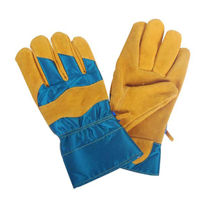 2024 gants en cuir de vache fendu personnalisés résistants à la chaleur et au feu épaisseur standard avec gants de sécurité au travail - Product Image 5