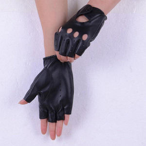Offre Spéciale hommes mode moto conduite gants doux qualité supérieure en cuir véritable noir couleur gant pour hommes et femmes - Product Image 2