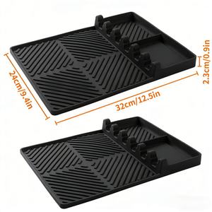 <b>Silicone</b> Square Grill <b>Mat</b> Eco-Friendly Compatible with for BBQ Griddle Tools Drip Pad Spatula <b>Mat</b> Outdoor Kitchen Counter - Product Image 3