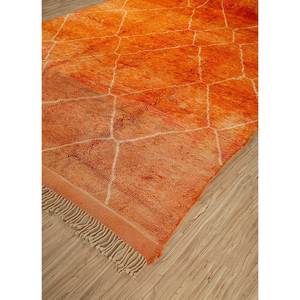 Alfombras de Lana Anudadas a Mano con Diseño Geométrico Nuray, 9x12, Rectangulares, para Sala de Estar, Dormitorio, Pasillo, Esquema de Color Naranja Rojo-Pae-4626 - Product Image 2