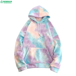Sudadera con Capucha Extra Grande de Alta Calidad con Logotipo OEM Sublimado, Felpa/Felpa Francesa Ecológica, Estilo Vintage Tie Dye, Lavado a la Piedra, 330 GSM - Product Image 1