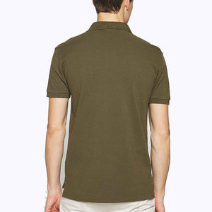 Estilo informal para hombre para camisetas de polo de secado rápido con patrón sólido Precio al por mayor hecho a medida - Product Image 3
