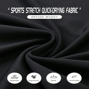 Camiseta ligera de manga larga para gimnasio para hombre, camiseta de compresión de secado rápido con logotipo personalizado impreso, transpirable, a prueba de viento, de talla grande atlética - Product Image 6