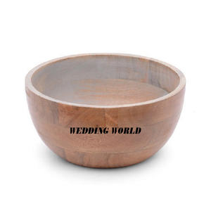 ถ้วยช็อคโกแลตไม้ทรงกลมดีไซน์สติกเกอร์ไม้ชามหวานทำด้วยมือชามช็อคโกแลตไม้แฟนซี - Product Image 4