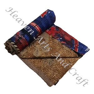 Couverture Kantha Gudari, couverture Kantha Gudari, vente en gros, fournisseur d'or, GD1099, couverture Kantha faite à la main, coton imprimé indien - Product Image 4