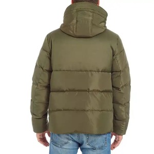 Veste d'hiver matelassée à col montant en toile, design personnalisé OEM, style streetwear pour hommes, best-seller, dernier design, manches longues - Product Image 4