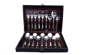 ชุดช้อนส้อมเครื่องเงินพรีเมี่ยมสำหรับบ้านสุดหรูทนทานทำจากสเตนเลสสตีลสำหรับร้านกาแฟโรงแรม - Product Image 5