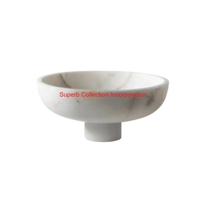 Bol à fruits en marbre naturel de meilleure qualité pour décoration intérieure et centre de table de cuisine - Product Image 4
