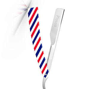 High Quality Stainless Steel Manual Folding Shaving Razor Straight <b>Edge</b> Barber Tool for Clean Beard Shaving - Product Image 3