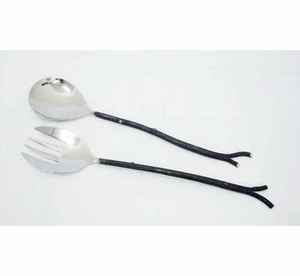 Most Popular Salad Server <b>Kitchen</b> Custom Stainless Steel 18/10 Salad Tools Fork Spoon Server Eco-Friendly Dishwasher Safe - Product Image 4