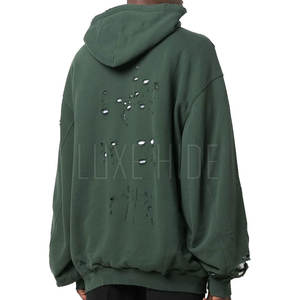 Bas prix meilleure vente coton mélangé sweats à capuche en détresse sur mesure sweats à capuche en détresse taux de vente entier 2025 - Product Image 5