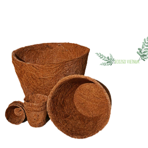 Maceta de fibra de coco biodegradable natural 100% hecha en Vietnam | Maceta de coco al por mayor con tamaño personalizado - Product Image 2
