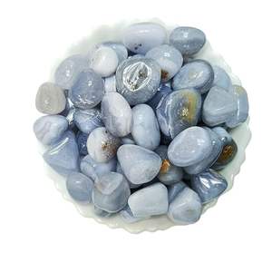 Piedras Preciosas de Ágata Azul Pulida KALA CUTURE T001 al por Mayor, Cristales Curativos Semipreciosos Naturales para la Fabricación de Joyas y Decoración del Hogar - Product Image 2