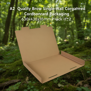 A2 Quality Brown Single-Wall Corrugated <b>Cardboard</b> Calendar Packaging 630x430x10mm Pack of 25 - Product Image 3