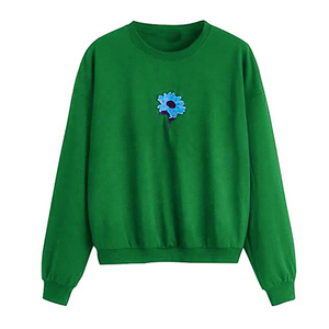 Sweat-shirt à col rond en coton unisexe de haute qualité imprimé avec logo personnalisé pour hommes et femmes en hiver - Product Image 3