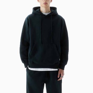 Propre marque lâche décontracté couleur unie 2 pièces ensemble hommes tenues d'hiver survêtement pour hommes - Product Image 2