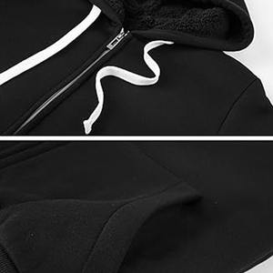 Mejor calidad OEM Slim Fit con capucha cremallera polar manga larga Mujer 100% algodón personalizado cremallera sudaderas con capucha estilo Casual frente invierno - Product Image 6