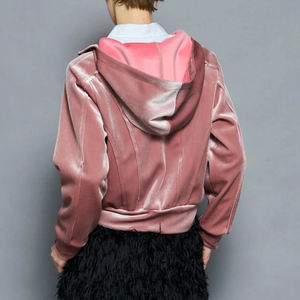 Fashion Casual Oversized Women <b>Hoodies</b> Customized Logo Printing <b>Velour</b> Solid Color Warm And Breathable <b>Hoodies</b> For Woman 2026 - Product Image 3