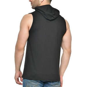 Street Wear Casual Custom Gym Hoodie Sleeveless Pullover Fitness Workout Autumn Winter Unisex Men Hoodies OEM Serviced - Product Image 6