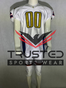 เสื้อเจอร์ซีย์อเมริกันฟุตบอลแขนสั้นพิมพ์ลายดิจิทัล ระบายอากาศได้ดี ผลิตตามสั่ง ราคาถูก ขายส่ง มีโลโก้ของตัวเอง ไซส์ XL - Product Image 3