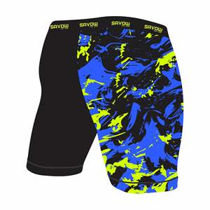 Pantalones Cortos de Compresión Unisex con Logotipo Frontal al por Mayor, Gruesos y de Soporte para Gimnasio, Recuperación Muscular y Fitness de Compresión Cruzada - Product Image 4