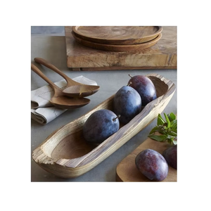 Tazón de masa de madera artesanal para frutas, artículo decorativo y servidor, tazón de masa de frutas de madera, más vendido - Product Image 5