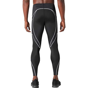 Leggings de sport athlétiques à séchage rapide, respirants, collants de compression pour l'entraînement avec impression personnalisée en coton/fibre de bambou - Product Image 4