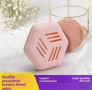 Estuche de silicona portátil transpirable y antiincrustante para brochas de maquillaje y polvos, modelo huevo, para almacenamiento de brochas de maquillaje en seco y húmedo, ideal para viajes internacionales. - Product Image 3