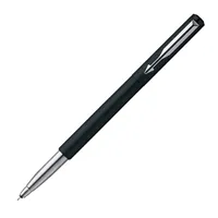 Haute qualité noir mat vecteur Chrome garniture rouleau stylo à bille porte-clés gratuit Design élégant pour l'écriture lisse bureau cadeaux