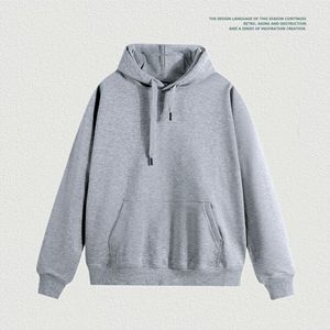 เสื้อฮู้ดผ้าซาตินสำหรับผู้ชายเสื้อสเวตเตอร์มีฮู้ดขนแกะเสื้อสเวตเตอร์สเวตเตอร์ออกแบบโลโก้ได้เองใส่ได้ทั้งชายและหญิง500GSM - Product Image 6