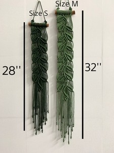 Feuille de macramé faite à la main Boho pour la décoration intérieure - Product Image 3