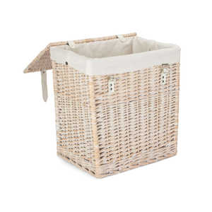 Boutique Panier à linge blanc avec doublure Solution organisationnelle haut de gamme - Product Image 5
