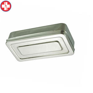 Caja dental de acero inoxidable liso 22x12x5 cm para almacenamiento de instrumentos esterilizados - Product Image 4