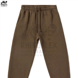 Pantalons de survêtement pour hommes en coton 100% de haute qualité en gros, style droit de luxe, style personnalisé, mi-longueur, respirant, décontracté - Product Image 2