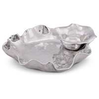 Top Vente Antique Plaqué Or En Aluminium Feuille Plat Élégant Noël Anniversaire Mariage Plateau Ambiance Silicone Plats Assiettes