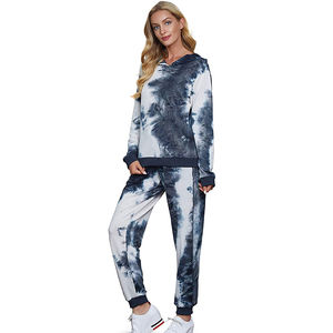 100% coton unisexe Gym ensemble de survêtement d'entraînement vêtements de sport noirs avec logo personnalisé imprimé hiver survêtement-femmes 2 pièces ensemble - Product Image 5