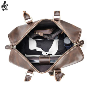 กระเป๋าเดินทางหนังแท้แบบสั่งทำพิเศษสำหรับผู้ชาย รุ่น Weekender สุดหรู - Product Image 6