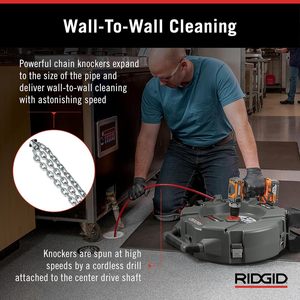 Machine de nettoyage de canalisations Amjet RIDGID K9-102 avec tige flexible de 15 m et déboucheur à chaîne lisse pour cuisine - Product Image 6