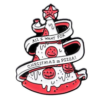 Broche de noël en métal personnalisé en émail doux, broches et épingles de noël, vente en gros