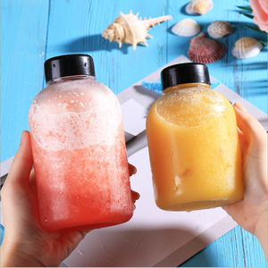 Botella de Plástico PET Transparente Redonda de 400 ml (14 oz) Ecológica para Bebidas, Jugos, Té Boba, Yogur, con Tapa Negra de PP, Venta al por Mayor - Product Image 2