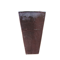 Pots de plantes en céramique émaillée bleu Atlantide, design moderne, vase de sol pour mariage, fournitures pour la maison et le jardin, haute qualité, prix bas, vente en gros