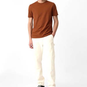 T-shirts pour hommes en coton 100% personnalisés avec logo imprimé de haute qualité en gros, votre propre marque - Product Image 1