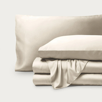 Ensemble de literie moderne de haute qualité 300tc, solide et rafraîchissant, certifié Oeko-Tex 100%, en bambou