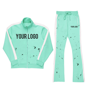 Conjunto Deportivo Personalizado para Hombre, Pantalones Deportivos Holgados, Sudadera con Capucha, Pantalones Deportivos Acampanados y Conjunto de Sudadera con Capucha para Hombre - Product Image 5