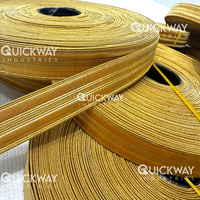 Qualité supérieure 25mm fil d'or dentelle vélin 2 gallons tresse tresses métalliques ruban à coudre or rang rayures passementerie
