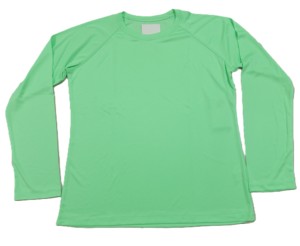 เสื้อยืดโพลีสเตอร์สำหรับผู้หญิงสำหรับ100% ลำลองสีพื้น - Product Image 4
