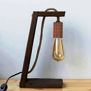 Lámpara de mesa de madera PRODUCTO VENTA CALIENTE Lámpara de mesa de madera ARTESANÍA - Product Image 1