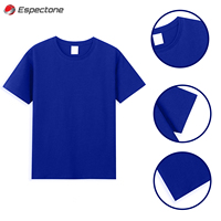 Boşlukları pamuk T Shirt özel baskılı düz yuvarlak boyun T Shirt grafik T Shirt yüksek kalite % 100% pamuk düz renk Espectone tarafından